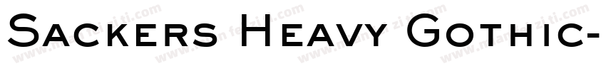 Sackers Heavy Gothic字体转换